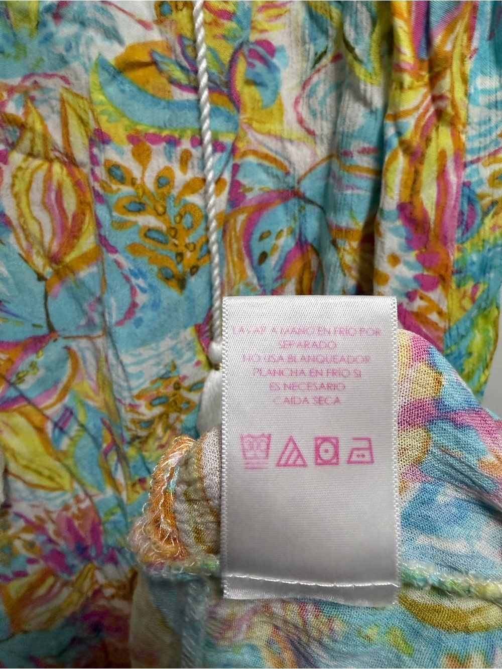 Stella Parker Sleeveless Colorful Preppy Dress with Tassels Women’s Size Large - Picture 4 of 5